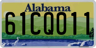 AL license plate 61CQ011