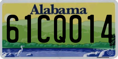 AL license plate 61CQ014
