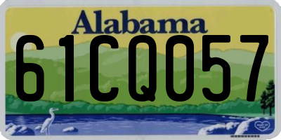 AL license plate 61CQ057