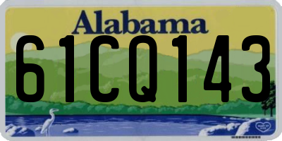 AL license plate 61CQ143