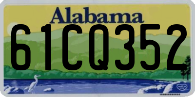 AL license plate 61CQ352