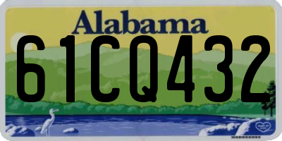 AL license plate 61CQ432