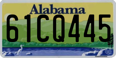 AL license plate 61CQ445