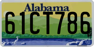 AL license plate 61CT786