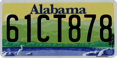 AL license plate 61CT878