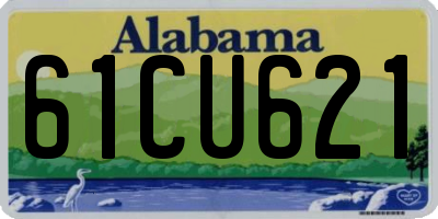 AL license plate 61CU621