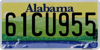 AL license plate 61CU955