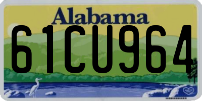 AL license plate 61CU964