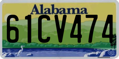 AL license plate 61CV474