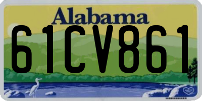 AL license plate 61CV861