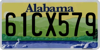 AL license plate 61CX579