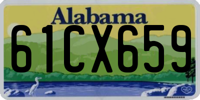 AL license plate 61CX659