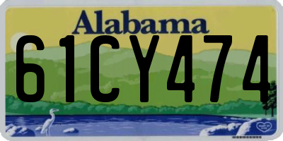 AL license plate 61CY474