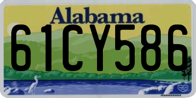 AL license plate 61CY586