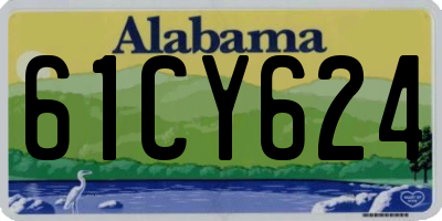 AL license plate 61CY624