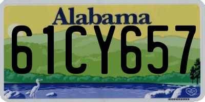 AL license plate 61CY657