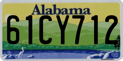 AL license plate 61CY712