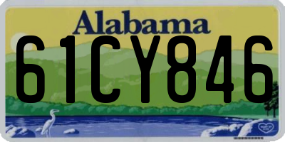 AL license plate 61CY846