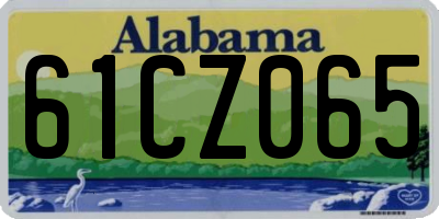 AL license plate 61CZ065