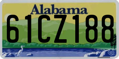 AL license plate 61CZ188