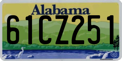 AL license plate 61CZ251