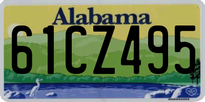 AL license plate 61CZ495
