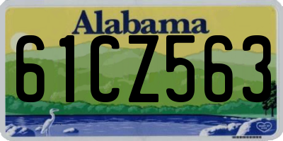 AL license plate 61CZ563