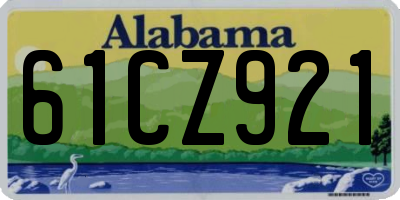 AL license plate 61CZ921
