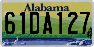 AL license plate 61DA127