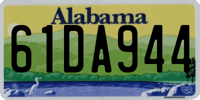 AL license plate 61DA944