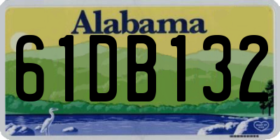 AL license plate 61DB132