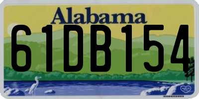 AL license plate 61DB154