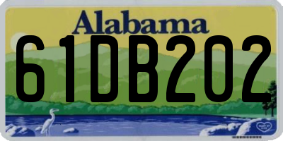 AL license plate 61DB202