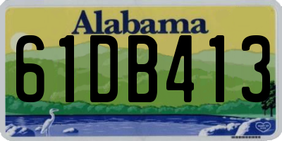 AL license plate 61DB413