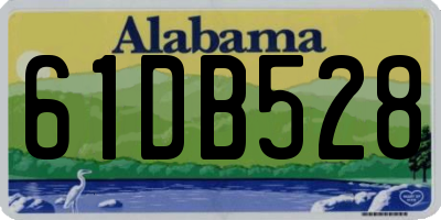 AL license plate 61DB528