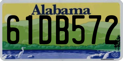 AL license plate 61DB572