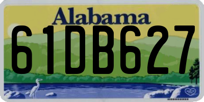 AL license plate 61DB627