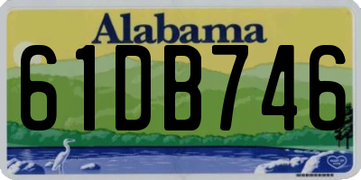 AL license plate 61DB746