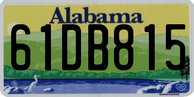 AL license plate 61DB815