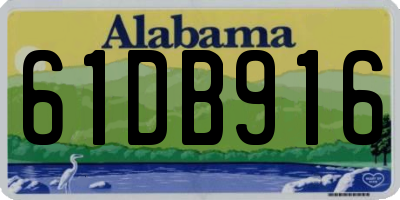 AL license plate 61DB916