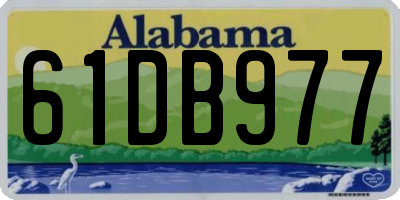 AL license plate 61DB977