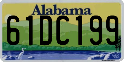 AL license plate 61DC199