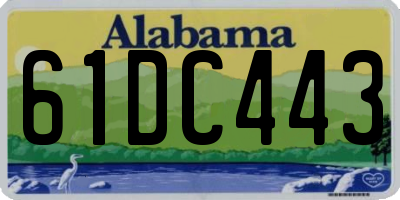 AL license plate 61DC443