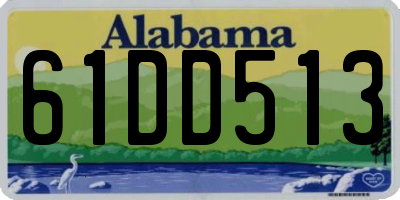 AL license plate 61DD513