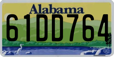 AL license plate 61DD764