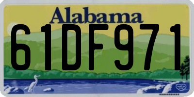 AL license plate 61DF971