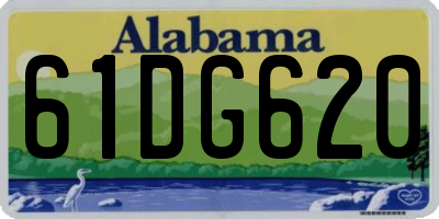 AL license plate 61DG620