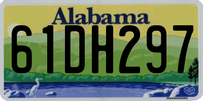 AL license plate 61DH297