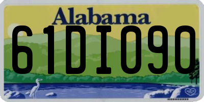 AL license plate 61DI090