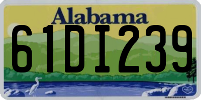 AL license plate 61DI239